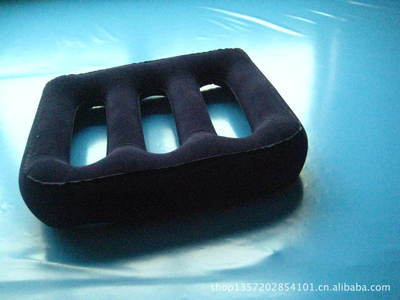 供應PVC充氣H形植絨枕 | 6P環保無毒，批發零售各種充氣枕圖片大全